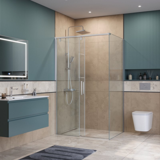 Душевой уголок BELBAGNO SOFT_CLOSE-1-AH-1-110/100-C-Cr