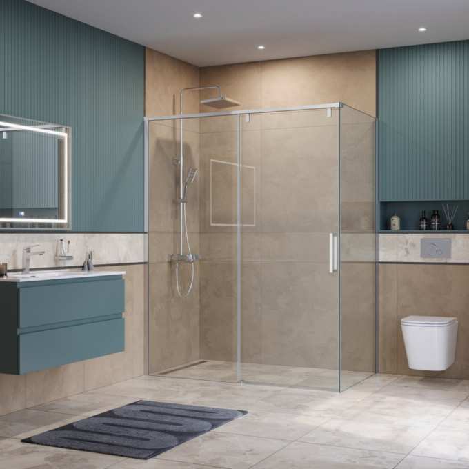 Душевой уголок BELBAGNO SOFT_CLOSE-1-AH-1-160/100-C-Cr
