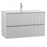 Тумба под раковину BELBAGNO подвесная Bianco Opaco UNO-1200-2C-SO-BO